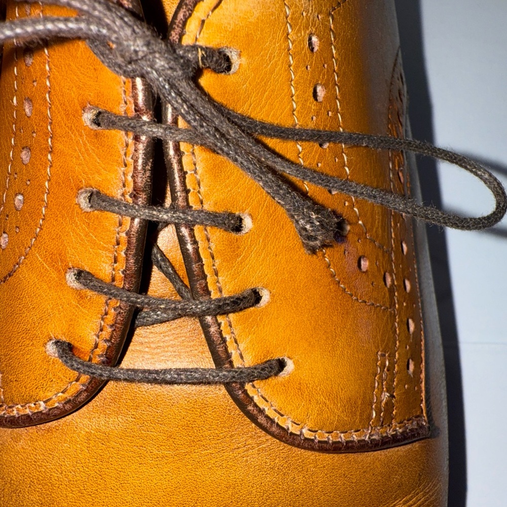 Allen Edmonds Strand Men's Size 9 D Cap Toe Oxford Walnut Leather Shoes 1635 - Picture 8 of 11